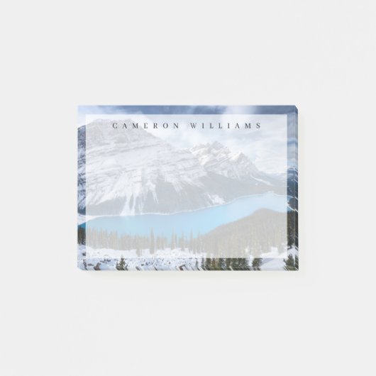 IJs en sneeuw | Peyto Lake, Canadees Rockies Post-it® Notes (Voorkant)