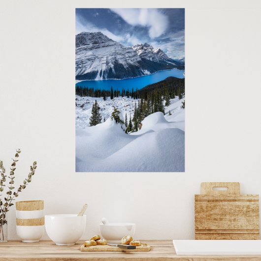 IJs en sneeuw | Peyto Lake, Canadees Rockies Poster (Keuken)