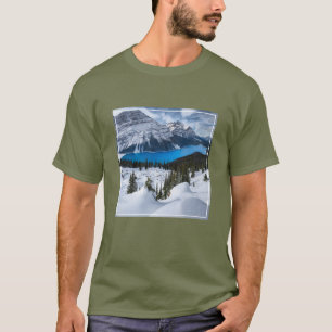 IJs en sneeuw   Peyto Lake, Canadees Rockies T-shirt