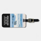 IJs en sneeuw | Polar Beer Iceberg Noorwegen Bagagelabel (Voorkant horizontaal)