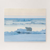IJs en sneeuw | Polar Beer Iceberg Noorwegen Legpuzzel (Horizontaal)