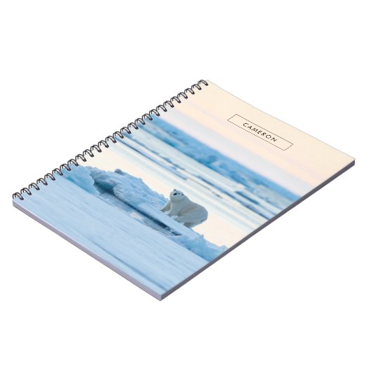 IJs en sneeuw | Polar Beer Iceberg Noorwegen Notitieboek (Linkerzijde)