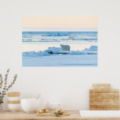 IJs en sneeuw | Polar Beer Iceberg Noorwegen Poster (Keuken)