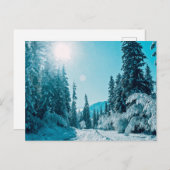 IJs en sneeuw | Reserve voor de Natuur van Altai, Briefkaart (Voorkant / Achterkant)