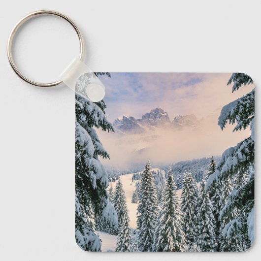 IJs en sneeuw | Rosengarten, Duitsland Sleutelhanger (Voorkant)