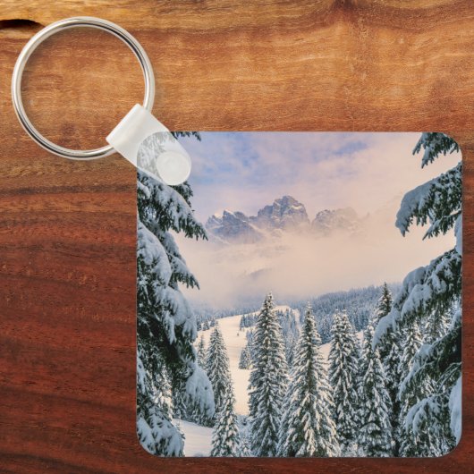 IJs en sneeuw | Rosengarten, Duitsland Sleutelhanger (Voorkant)