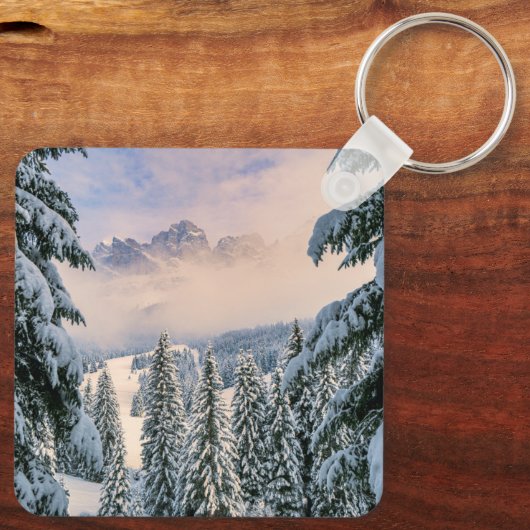 IJs en sneeuw | Rosengarten, Duitsland Sleutelhanger (Achterkant)