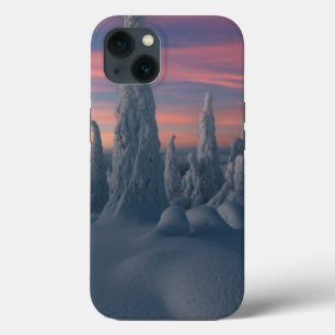 IJs en sneeuw Sneeuwwerende bomen, Lapland, Finl iPhone 13 Hoesje