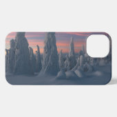 IJs en sneeuw | Sneeuwwerende bomen, Lapland, Finl iPhone Hoesje (Achterkant horizontaal)