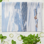 IJs en sneeuw | Snowscape European Alps, Italië Theedoek (Gevouwen)