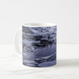 IJs en sneeuw   Sólheimajökull Glacier, IJsland Koffiemok