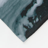 IJs en sneeuw | Streaming in een sneeuwwinterlands Fleece Deken (Hoek)