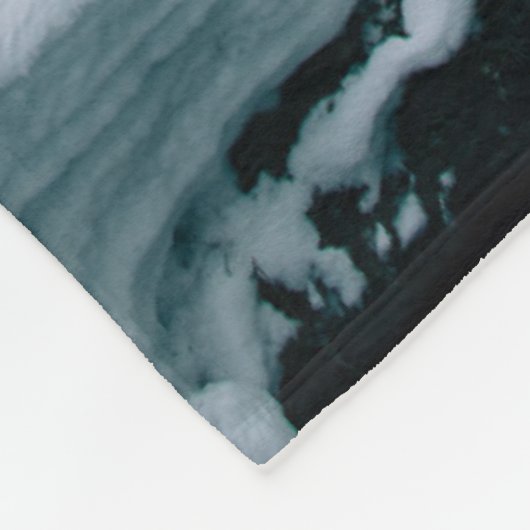 IJs en sneeuw | Streaming in een sneeuwwinterlands Fleece Deken (Hoek)