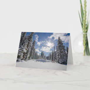 IJs en sneeuw Sunrise Snow Alberta, Canada Kaart