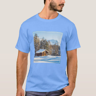 IJs en sneeuw   Winter Log Cabin Swiss Alps T-shirt