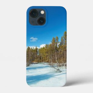 IJs en sneeuw   Winterlandschap iPhone 13 Mini Hoesje