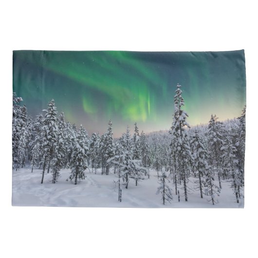 IJs en sneeuw | Winterlandschap in Finland Kussensloop (Achterkant)