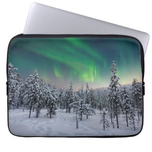 IJs en sneeuw   Winterlandschap in Finland Laptop Sleeve