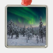 IJs en sneeuw | Winterlandschap in Finland Metalen Ornament (Voorkant)