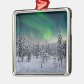 IJs en sneeuw | Winterlandschap in Finland Metalen Ornament (Links)