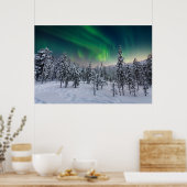 IJs en sneeuw | Winterlandschap in Finland Poster (Keuken)