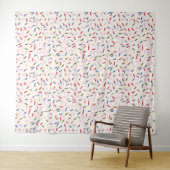 Ijs en Strooisel Zoete Eén 1e Verjaardag Wandkleed (In Situ (horizontaal))