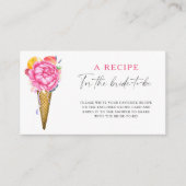 Ijs Floral Recept voor de aanstaande bruid Informatiekaartje (Voorkant)