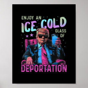 Ijs Geniet Van Een Ijs Koud Glas Deportatie 2 Poster