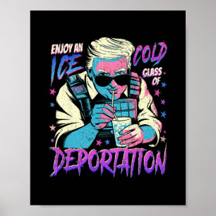 Ijs Geniet Van Een Ijs Koud Glas Deportatie 7 Poster