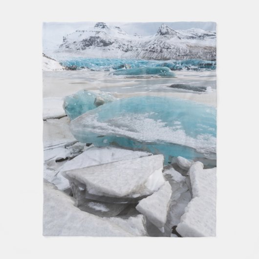Ijs Gletsjerformaties In Winter Fleece Deken (Voorkant)