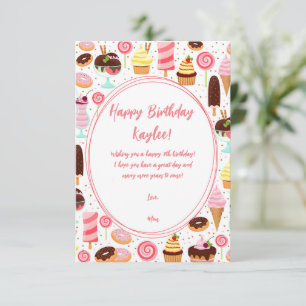 Ijs Happy Birthday Meisjes Zoete Cute Verjaardag