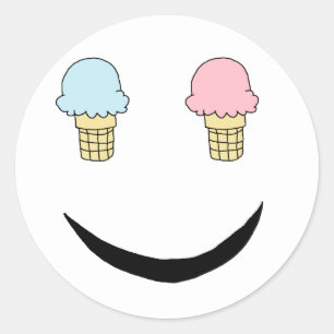 IJs Happy Face Ronde Sticker