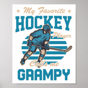 Ijs Hocke Mijn favoriete hockeyspeler noemt me Gra Poster
