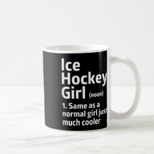 Ijs Hockey Meisje Definitie Grappig Koel Hockey Vr Koffiemok