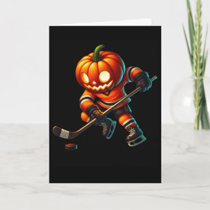Ijs Hockey Pompoen Gezicht Halloween Kostuum Manne Kaart