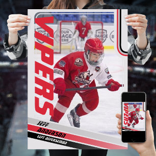 Ijs Hockey Ruilkaart  Poster