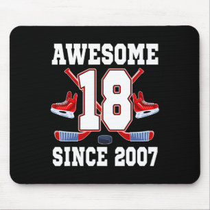 Ijs Hockey Thema Verjaardag 18 Jaar Geweldig Sinc Muismat