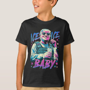 Ijs Ijs Baby Ijs Geniet Van Een Ijs Koude Gl Van D T-shirt