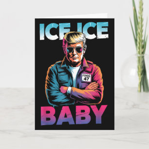 Ijs ijs baby retro grappig trump Ijs ijs baby retr Kaart