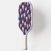 Ijs, ijslolly's en kersen patroon pickleball paddle (Links)