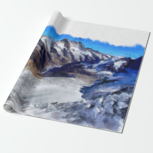 IJs in de Zwitserse Alpen Cadeaupapier