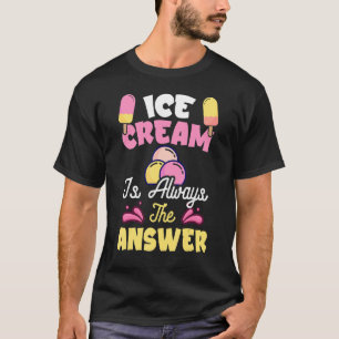 IJs is altijd het antwoord IJs 2 T-shirt