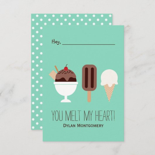 Ijs Kaart (Voorkant / Achterkant)