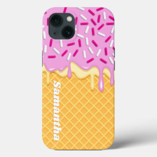 Ijs Kawaii Waffel Kegel Popsicle iPhone 13 Hoesje
