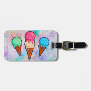 Ijs Kegel Bagage Label