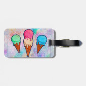 Ijs Kegel Bagage Label (Achterkant horizontaal)