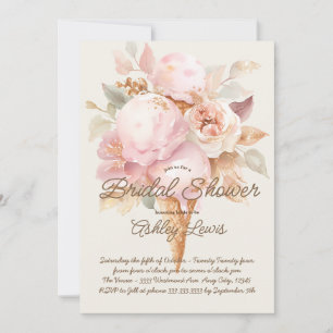 IJs kegel goud bloemenroze ijs Kaart