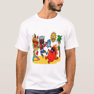 Ijs Koude Cola Boksen vs Zomer Hittegolf Kunst T-shirt
