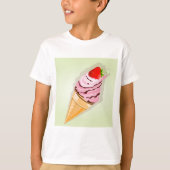 IJs met een aardbei T-shirt (Voorkant)