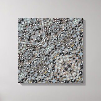 Ijs Metaal Vuur Uitgerekte Canvasprint Canvas Afdruk